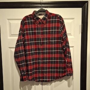 Weatherproof Red and Black Plaid Shirt